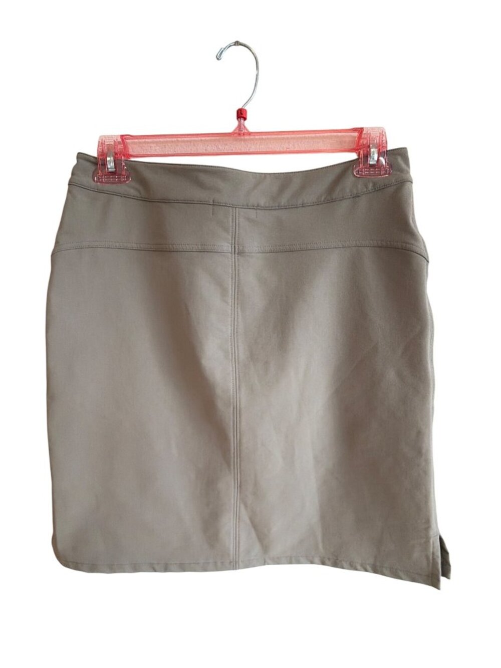 Merrell Skirt 8 Beige A Line Zipper Pockets Nylon poly stretch Quick dry Medium - Picture 5 of 10